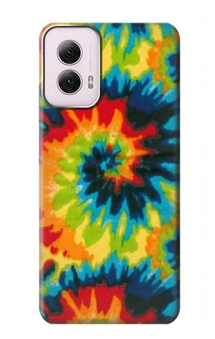 W3459 Tie Dye Hard Case and Leather Flip Case For Motorola Moto G Power 5G (2024)