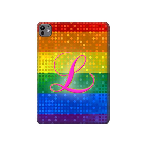 W2900 Rainbow LGBT Lesbian Pride Flag Tablet Hard Case For iPad Pro 11 (2024)