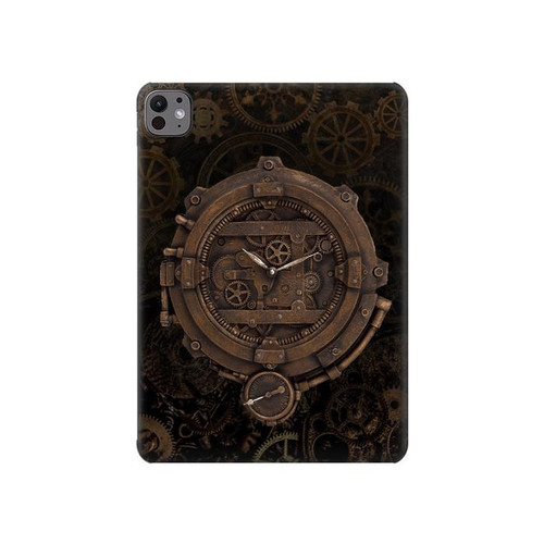 W3902 Steampunk Clock Gear Tablet Hard Case For iPad Pro 11 (2024)