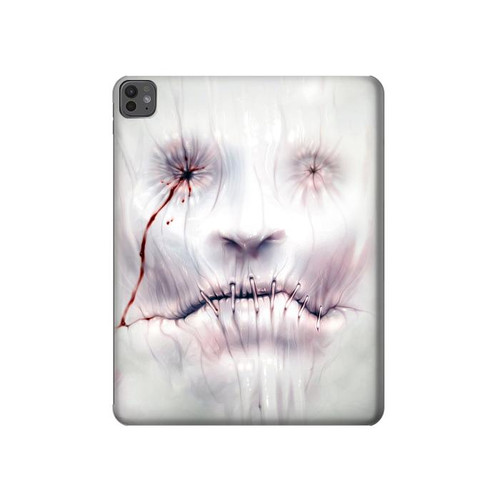 W0884 Horror Face Tablet Hard Case For iPad Pro 13 (2024)
