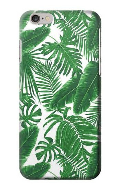 W3457 Paper Palm Monstera Hard Case and Leather Flip Case For iPhone 6 Plus, iPhone 6s Plus