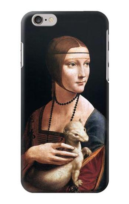 W3471 Lady Ermine Leonardo da Vinci Hard Case and Leather Flip Case For iPhone 6 Plus, iPhone 6s Plus