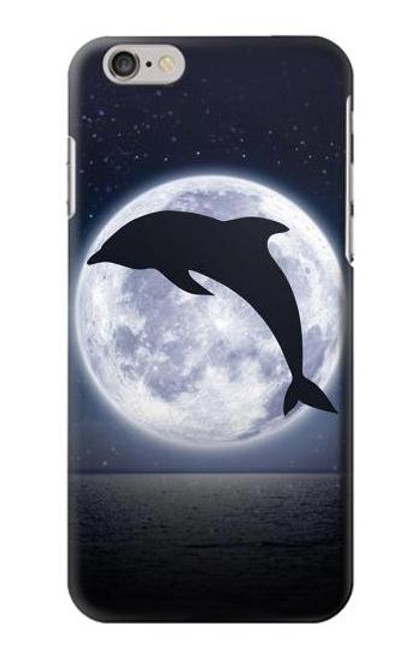 W3510 Dolphin Moon Night Hard Case and Leather Flip Case For iPhone 6 Plus, iPhone 6s Plus