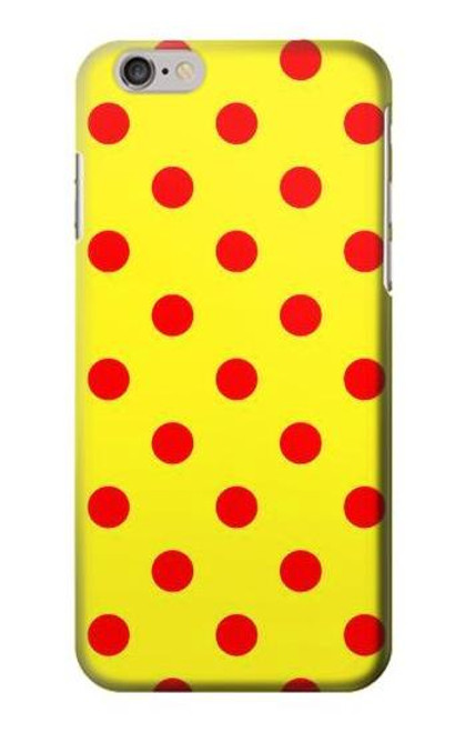 W3526 Red Spot Polka Dot Hard Case and Leather Flip Case For iPhone 6 Plus, iPhone 6s Plus