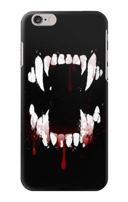 W3527 Vampire Teeth Bloodstain Hard Case and Leather Flip Case For iPhone 6 Plus, iPhone 6s Plus