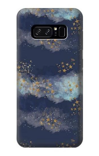 W3364 Gold Star Sky Hard Case and Leather Flip Case For Note 8 Samsung Galaxy Note8