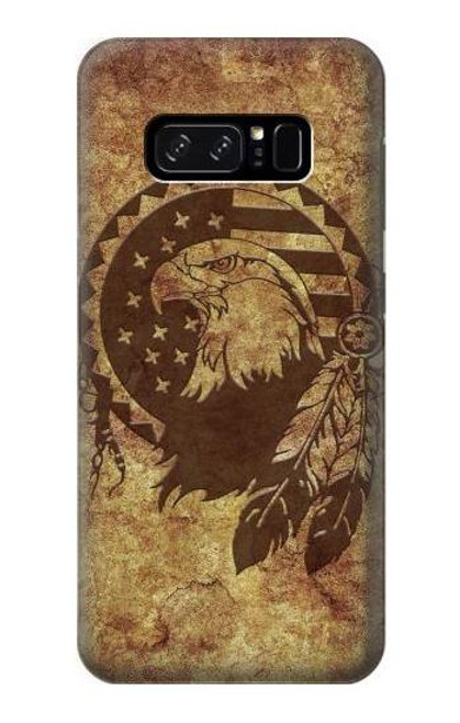 W3378 Native American Hard Case and Leather Flip Case For Note 8 Samsung Galaxy Note8