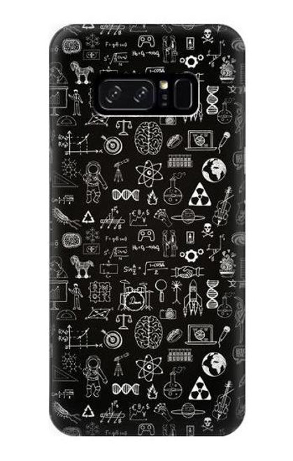 W3426 Blackboard Science Hard Case and Leather Flip Case For Note 8 Samsung Galaxy Note8