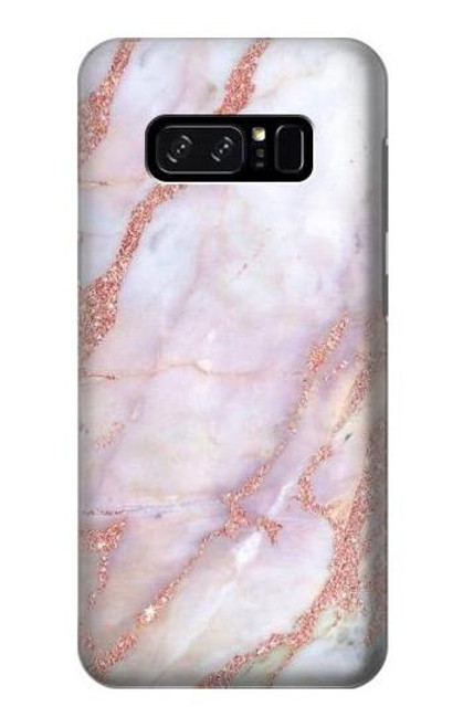 W3482 Soft Pink Marble Graphic Print Hard Case and Leather Flip Case For Note 8 Samsung Galaxy Note8