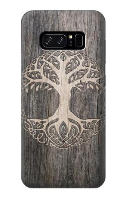 W3591 Viking Tree of Life Symbol Hard Case and Leather Flip Case For Note 8 Samsung Galaxy Note8