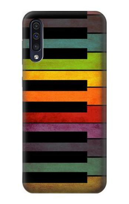 W3451 Colorful Piano Hard Case and Leather Flip Case For Samsung Galaxy A50