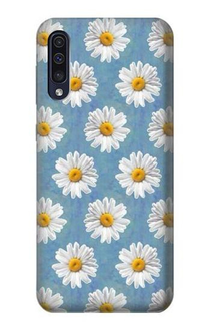 W3454 Floral Daisy Hard Case and Leather Flip Case For Samsung Galaxy A50