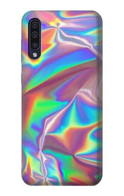 W3597 Holographic Photo Printed Hard Case and Leather Flip Case For Samsung Galaxy A50