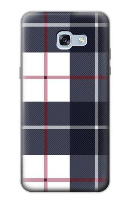 W3452 Plaid Fabric Pattern Hard Case and Leather Flip Case For Samsung Galaxy A5 (2017)