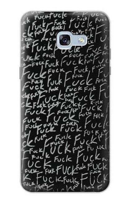 W3478 Funny Words Blackboard Hard Case and Leather Flip Case For Samsung Galaxy A5 (2017)