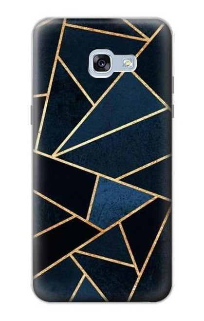 W3479 Navy Blue Graphic Art Hard Case and Leather Flip Case For Samsung Galaxy A5 (2017)