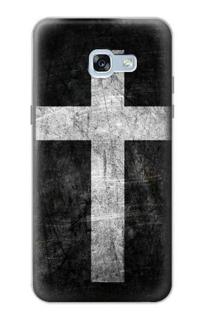 W3491 Christian Cross Hard Case and Leather Flip Case For Samsung Galaxy A5 (2017)