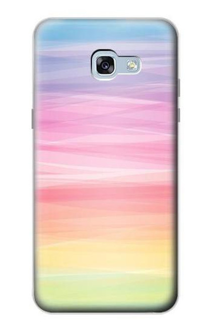 W3507 Colorful Rainbow Pastel Hard Case and Leather Flip Case For Samsung Galaxy A5 (2017)