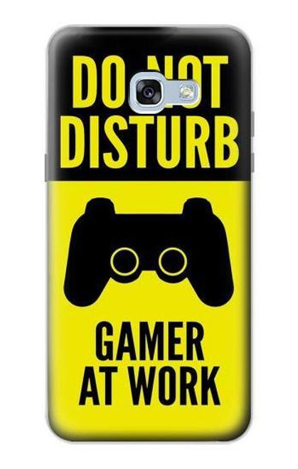 W3515 Gamer Work Hard Case and Leather Flip Case For Samsung Galaxy A5 (2017)