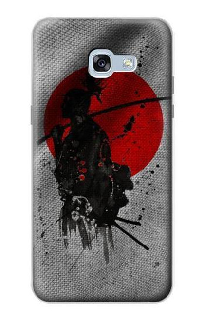 W3517 Japan Flag Samurai Hard Case and Leather Flip Case For Samsung Galaxy A5 (2017)