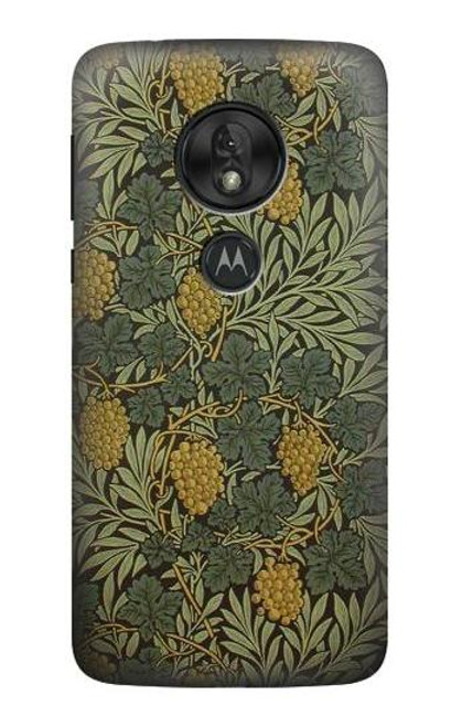 W3662 William Morris Vine Pattern Hard Case and Leather Flip Case For Motorola Moto G7 Play