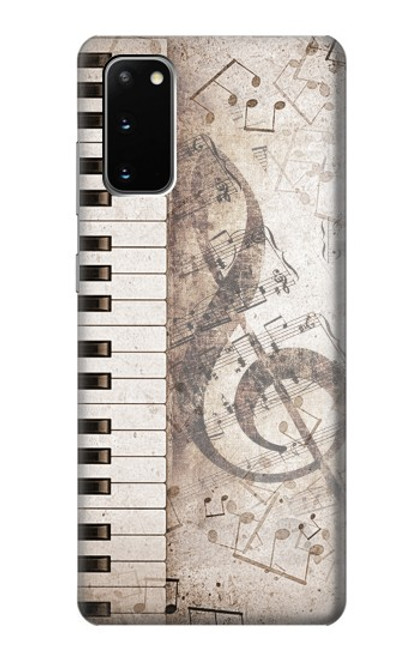 W3390 Music Note Hard Case and Leather Flip Case For Samsung Galaxy S20