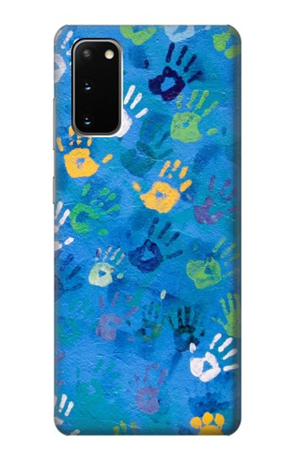 W3403 Hand Print Hard Case and Leather Flip Case For Samsung Galaxy S20