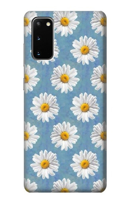 W3454 Floral Daisy Hard Case and Leather Flip Case For Samsung Galaxy S20