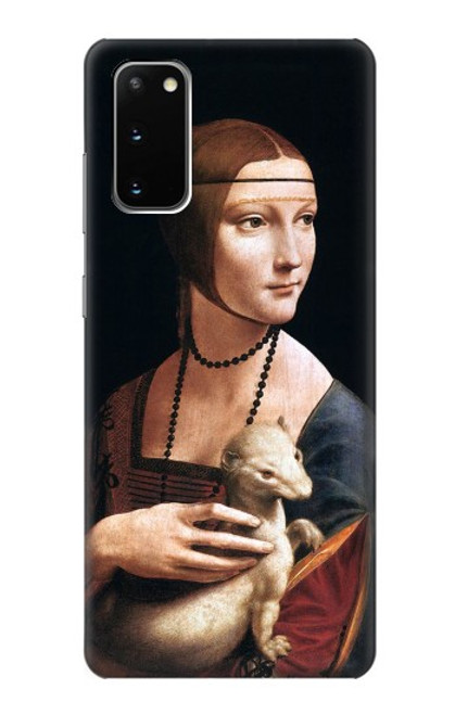 W3471 Lady Ermine Leonardo da Vinci Hard Case and Leather Flip Case For Samsung Galaxy S20