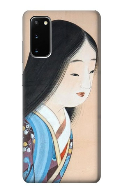 W3483 Japan Beauty Kimono Hard Case and Leather Flip Case For Samsung Galaxy S20