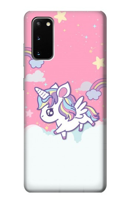 W3518 Unicorn Cartoon Hard Case and Leather Flip Case For Samsung Galaxy S20