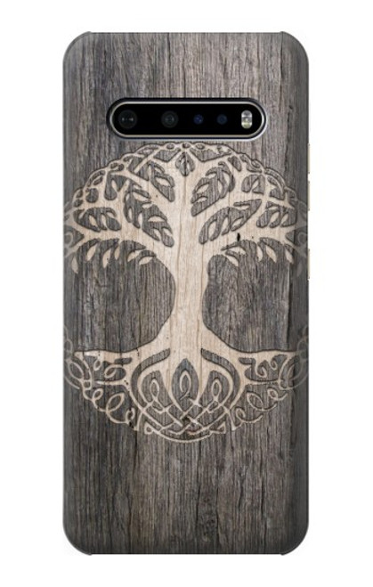 W3591 Viking Tree of Life Symbol Hard Case and Leather Flip Case For LG V60 ThinQ 5G