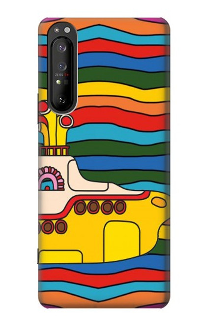 W3599 Hippie Submarine Hard Case and Leather Flip Case For Sony Xperia 1 II