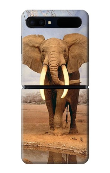 W0310 African Elephant Hard Case For Samsung Galaxy Z Flip 5G