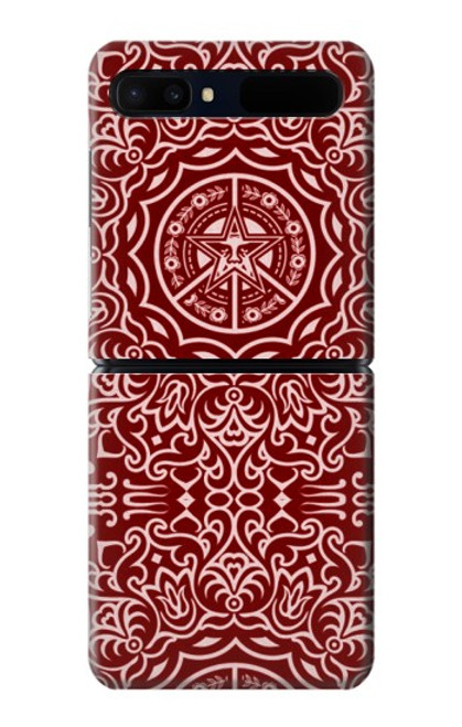 W3556 Yen Pattern Hard Case For Samsung Galaxy Z Flip 5G