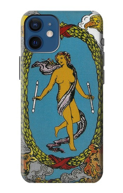 W3746 Tarot Card The World Hard Case and Leather Flip Case For iPhone 12 mini