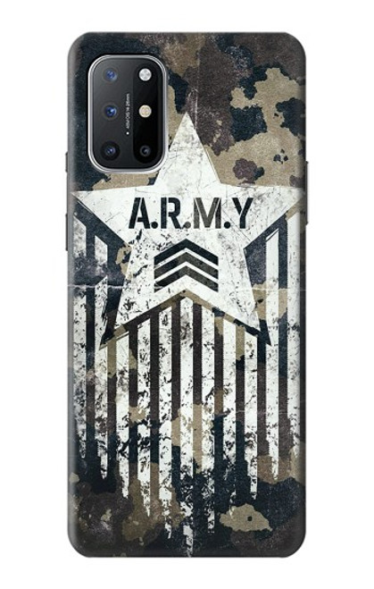 W3666 Army Camo Camouflage Hard Case and Leather Flip Case For OnePlus 8T