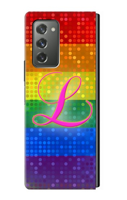 W2900 Rainbow LGBT Lesbian Pride Flag Hard Case For Samsung Galaxy Z Fold2 5G