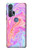 W3444 Digital Art Colorful Liquid Hard Case and Leather Flip Case For Motorola Edge+