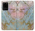 W3717 Rose Gold Blue Pastel Marble Graphic Printed Hard Case and Leather Flip Case For Samsung Galaxy S20 Plus, Galaxy S20+