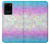 W3747 Trans Flag Polygon Hard Case and Leather Flip Case For Samsung Galaxy S20 Ultra