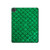 W2704 Green Fish Scale Pattern Graphic Tablet Hard Case For iPad Pro 11 (2021,2020,2018, 3rd, 2nd, 1st)