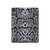 W2855 White Rattle Snake Skin Graphic Printed Tablet Hard Case For iPad Pro 11 (2021,2020,2018, 3rd, 2nd, 1st)