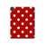 W2951 Red Polka Dots Tablet Hard Case For iPad Pro 11 (2021,2020,2018, 3rd, 2nd, 1st)