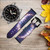 CA0658 Crescent Moon Galaxy Silicone & Leather Smart Watch Band Strap For Wristwatch Smartwatch
