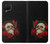 W3753 Dark Gothic Goth Skull Roses Hard Case and Leather Flip Case For Samsung Galaxy A42 5G