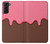 W3754 Strawberry Ice Cream Cone Hard Case and Leather Flip Case For Samsung Galaxy S21 Plus 5G, Galaxy S21+ 5G