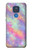 W3706 Pastel Rainbow Galaxy Pink Sky Hard Case and Leather Flip Case For Motorola Moto G Play (2021)