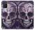 W3582 Purple Sugar Skull Hard Case and Leather Flip Case For Samsung Galaxy A03S