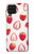 W3481 Strawberry Hard Case and Leather Flip Case For Samsung Galaxy A22 4G